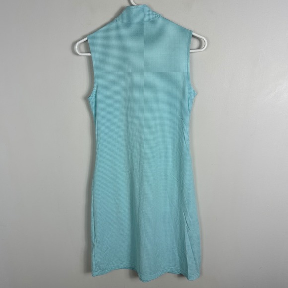 IBKUL Blue Polka Dot Quarter Zip Dress Womens Sz XS UPF 50+ Sun Protection Golf - Picture 2 of 16